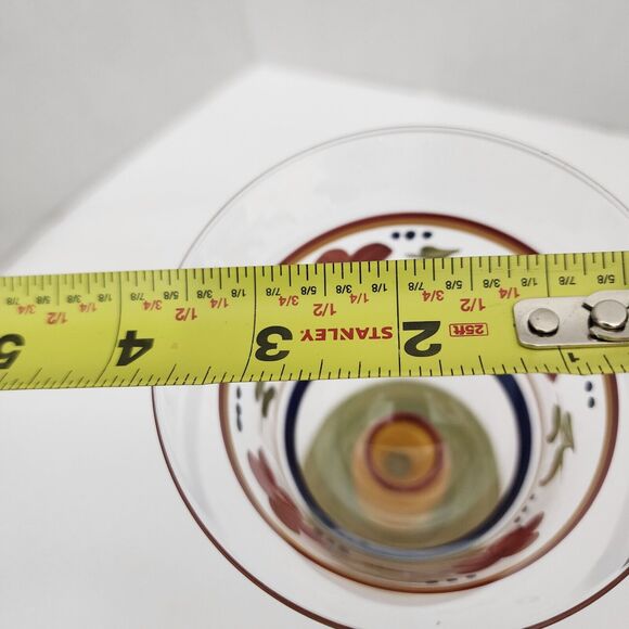 Gibson Designs Bella Hand Painted Wine Goblets Glasses MultiColor Stemware set 2 - Picture 10 of 10